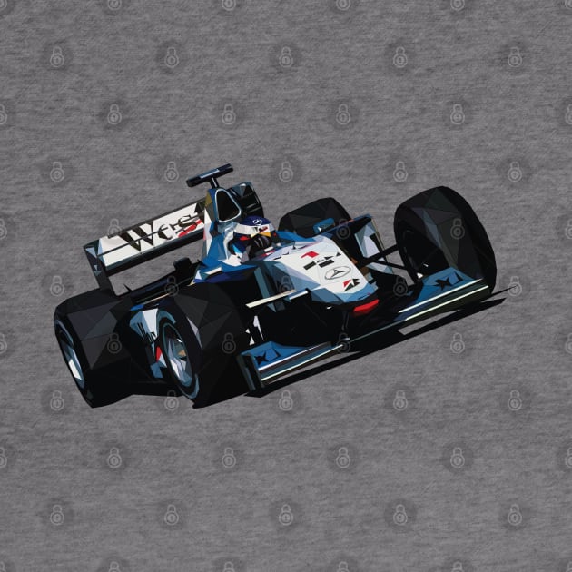 Mika Hakkinen F1 car Low Poly by pxl_g